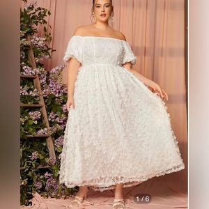 New White Cottage Core Dress